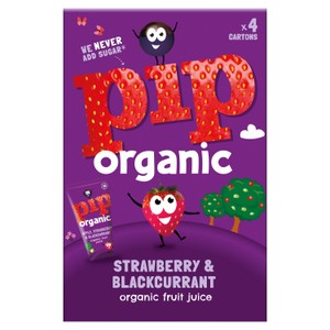 Pip Organic Strawberry & Blackcurrant Juice Cartons