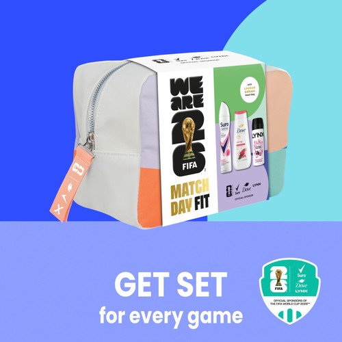 FIFA Inspired The Kit Bag Washbag for Her Gift Set