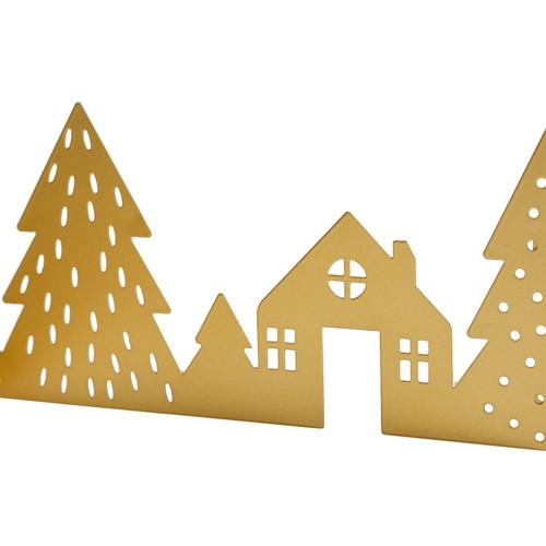 M&S Woodland Fold Out Lit Scene, Antique Brass