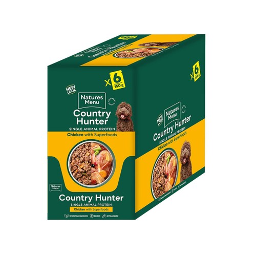 Natures Menu Country Hunter Chicken Wet Dog Food Pouches