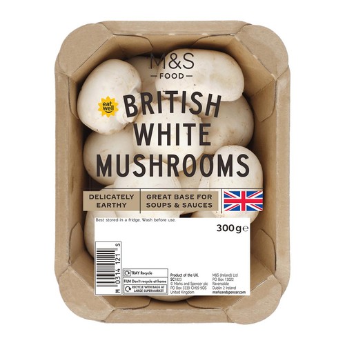 M&S British White Mushrooms
