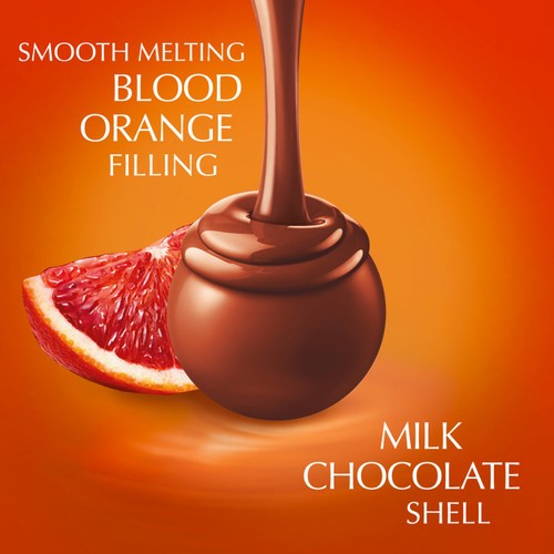 Lindt Lindor Blood Orange Milk Chocolate Truffles Box