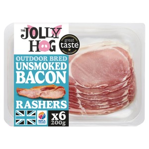 The Jolly Hog 6 Smoked Dry Cured Back Bacon Rashers