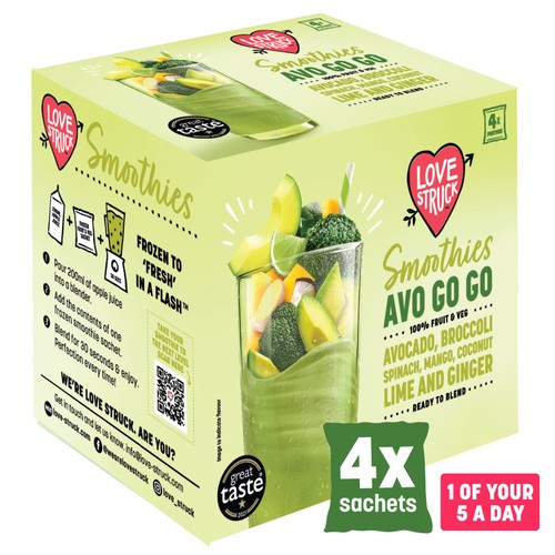 Love Struck Avocado, Mango Spinach and Coconut Smoothie Mix Ocado
