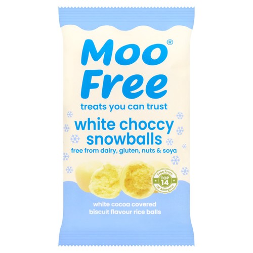Moo Free White Choccy Snowballs