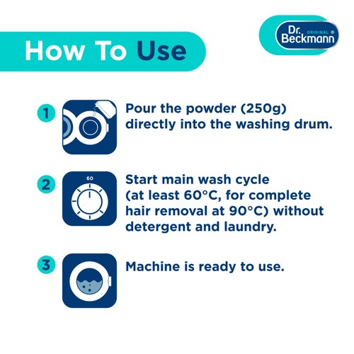 Dr. Beckmann Deep Clean Washing Machine Cleaner & Pet Hair Dissolver