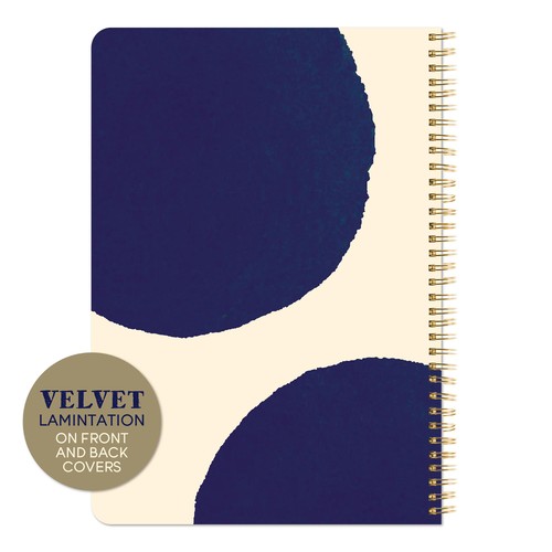 NU Ink Dots A5 Notebook Cream & Navy