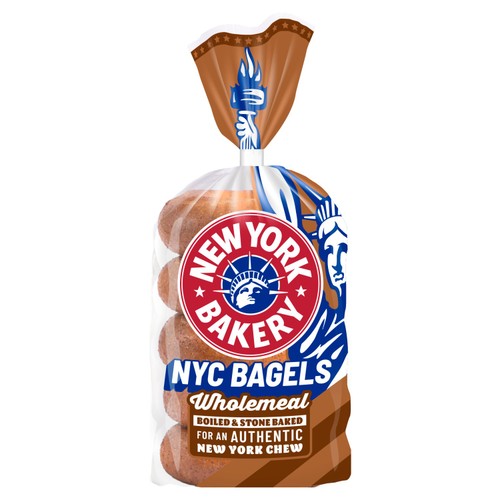 New York Bakery Wholemeal Bagels