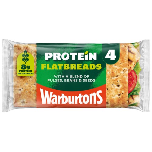 Warburtons 4 Protein Sliced Flatbreads