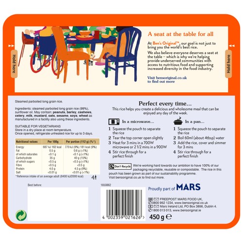 Ben's Original Long Grain Microwave Rice Family Pack