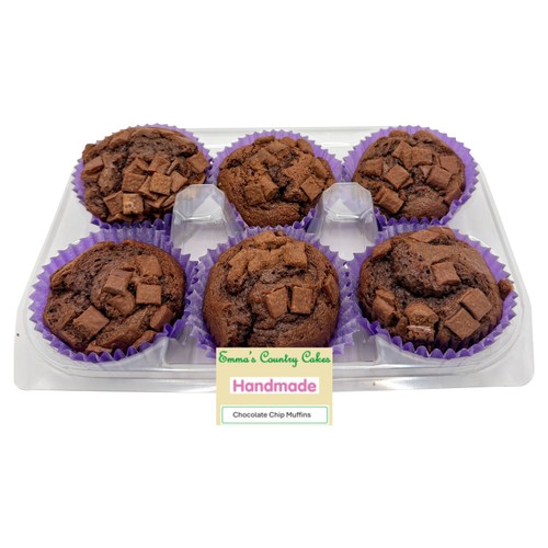 Emma's Country Cakes Double Choc Chip Muffins