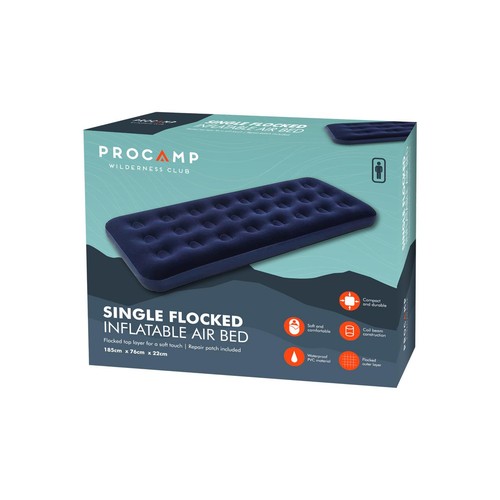 Single Flocked Air Bed