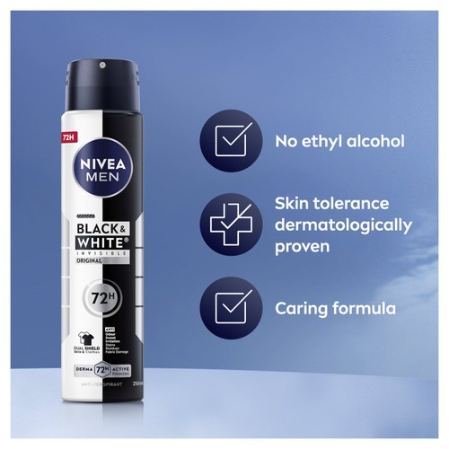NIVEA MEN Black & White Original Anti-Perspirant Deodorant Spray