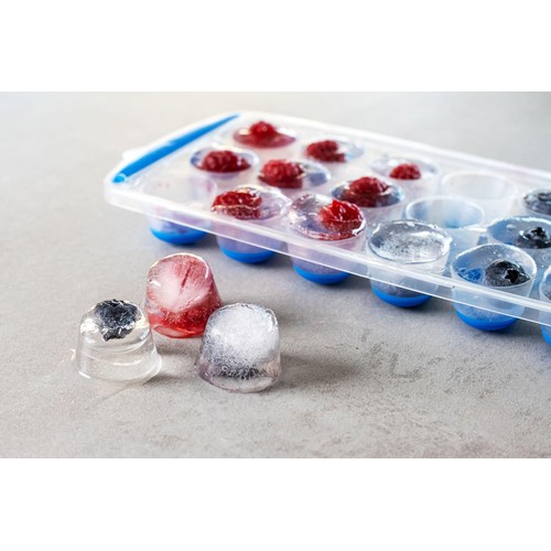 Colourworks Pop Out Flexible Ice Cube Tray, Blue