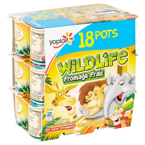 Wildlife Kids Strawberry & Peach Yoghurt Pots