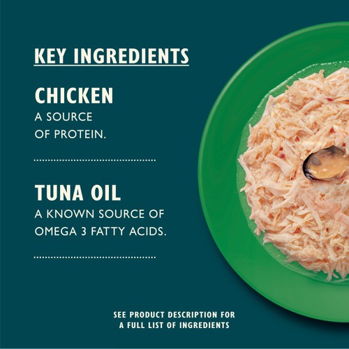 Lily's Kitchen Shredded Fillets Chicken & Mussels in Broth Wet Cat Food