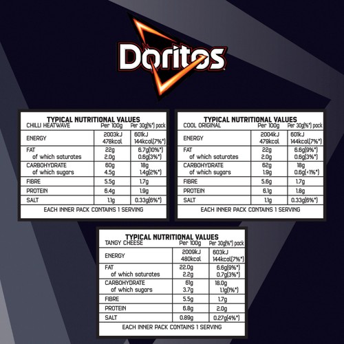 Doritos Variety Tortilla Chips Multipack Crisps