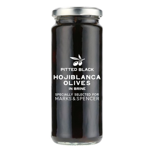 M&S Pitted Black Hojiblanca Olives