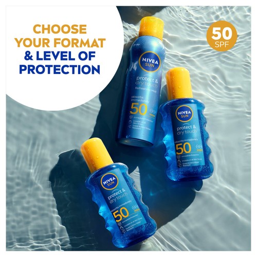 NIVEA SUN Protect & Dry Touch SPF 50 Mist Sunscreen Spray