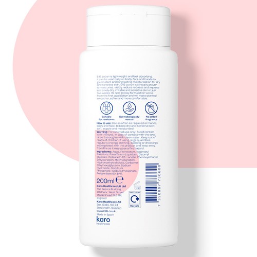 E45 Moisturiser Body Lotion for Dry & Sensitive Skin