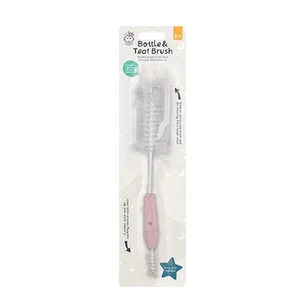 123 Baby Bottle and Teat Brush Pink