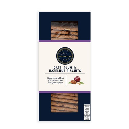 M&S Date Plum & Hazelnut Biscuits