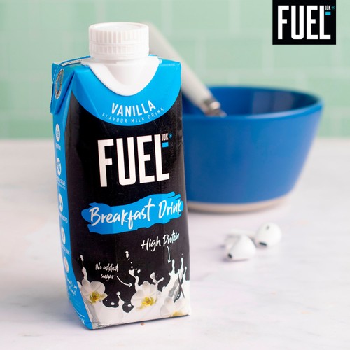 FUEL 10K Vanilla High Protein Milk Breakfast Shake Drink