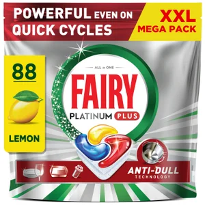 Fairy Platinum Plus Lemon Dishwasher Tablets 88ct