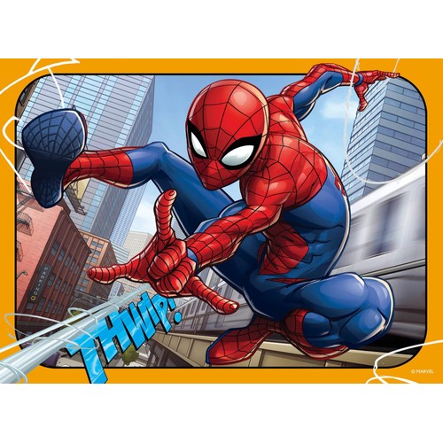 Marvel Spider-Man 4 in Box (12, 16, 20, 24pc) Jigsaw Puzzles