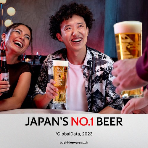 Asahi Super Dry Beer Lager Bottle
