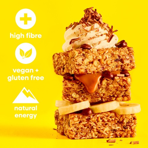 TRIBE Banoffee Choc Chip, Gluten Free Protein Flapjack Bar