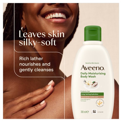 Aveeno Daily Moisturising Body Wash with Cocoa Butter and Vanilla Scent