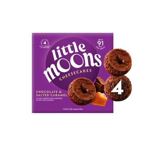 Little Moons Chocolate & Salted Caramel Mochi Cheesecakes