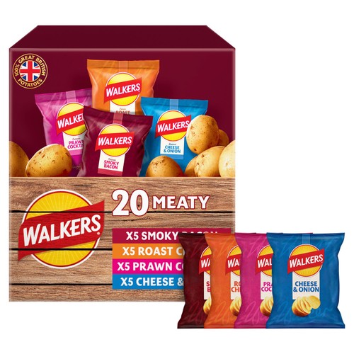 Walkers Meaty Variety Multipack Crisps
