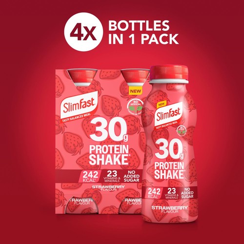 Slimfast Strawberry Protein Shake Multipack