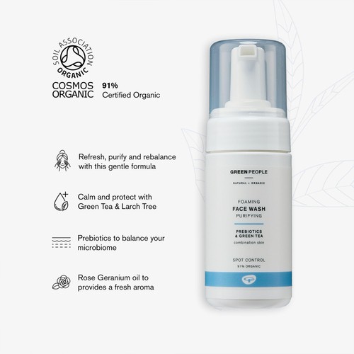 Green People Organic Foaming Face Wash, Vegan