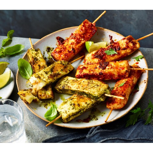 M&S Grill 4 Chilli Halloumi Kebabs