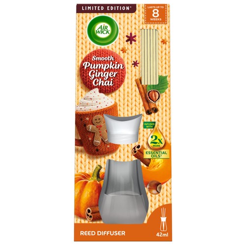Airwick Reed Diffuser Smooth Pumpkin Ginger Chai