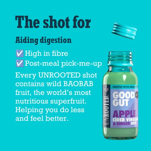 UNROOTED Apple Cider Vinegar, Ginger & Baobab Single Shot