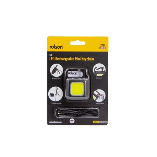 Rolson Rechargeable Mini Keychain Light