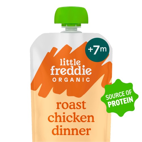 Little Freddie Organic Roast Chicken with Veg Baby Food Pouch  6m+