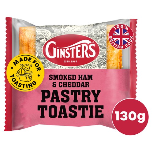 Ginsters Smoked Ham and Cheddar Pastry Toastie