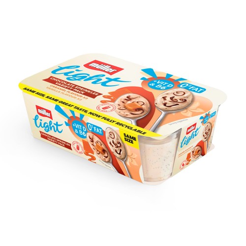 Muller Light Fat Free Yogurts with Chocolate Sprinkles 