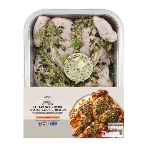 M&S British Chicken Jalapeno & Herb Spatchcock