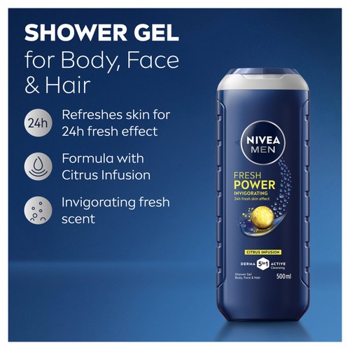 NIVEA MEN Power Shower Gel