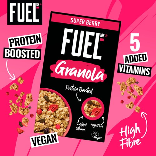 FUEL 10K Super Berry Protein Granola Breakfast Cereal