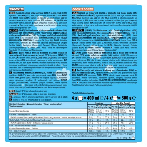 Ben & Jerry's Brookie Dough Cool-lection Ice Cream Mini Cup Multipack