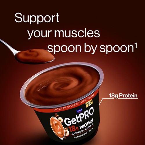 GetPro 18g High Protein Chocolate & Hazelnut Pudding