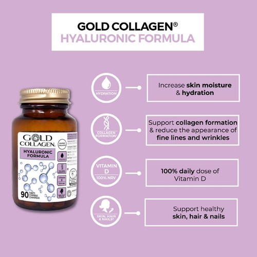 Gold Collagen Hyaluronic Formula Tablets