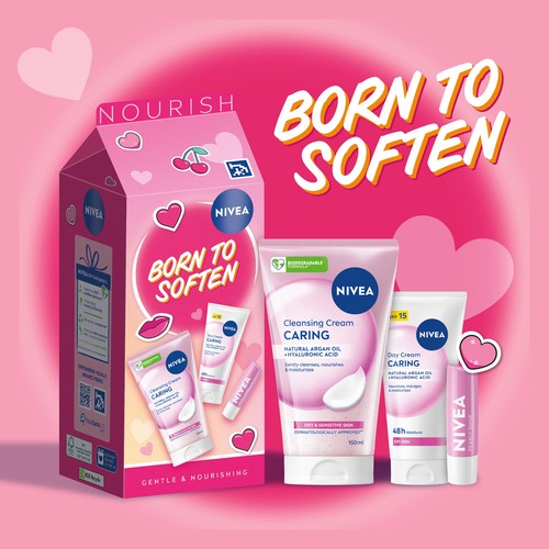 NIVEA Born To Soften Carton Gift Set
